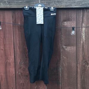 BLACK MILK BLACK COMBAT LEGGINGS W SHEER POCKET
